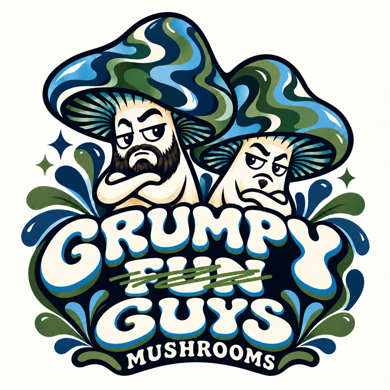 Grumpy Guys Mushrooms logo